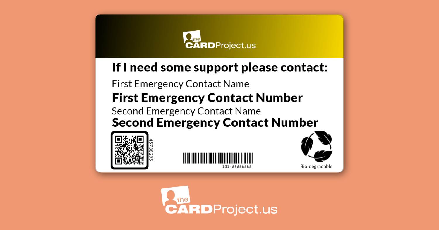 Hypermobility Medical ID Card (REAR)